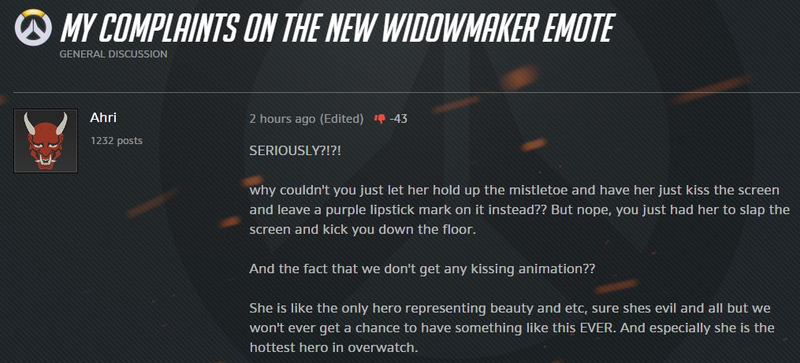 Illustration for article titled The Overwatch Fandom Is Horny For Widowmaker's New Highlight Animation